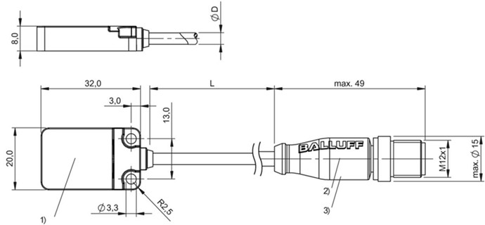 感應式傳感器 BES R01EC-PSC50A-BZ00,3-GS04-W51