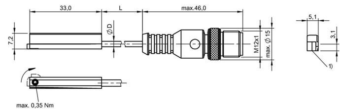 磁敏氣缸傳感器 BMF 315M-PS-W-2-S4-00，3