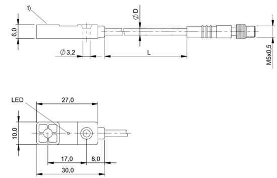 感應式距離傳感器 BAW R03KC-UAE40B-BP00,3-GS26