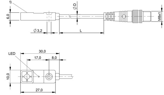 感應式距離傳感器 BAW R03KC-UAE40B-BP00,3-GS49