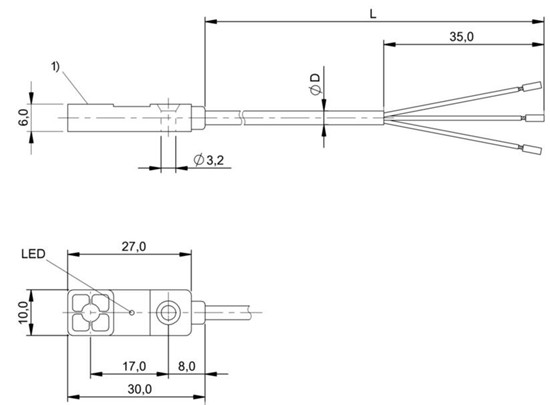 感應式距離傳感器 BAW R03KC-UAE40B-BP03