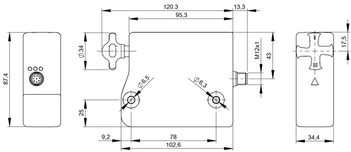 編碼式安全傳感器 BID Z01K-4R3M3-O02KZ0-S115