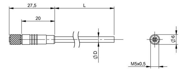 連接導線 BCC M214-0000-10-003-PX0414-030