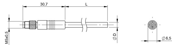 連接導線 BCC M214-0000-20-003-PX0414-020