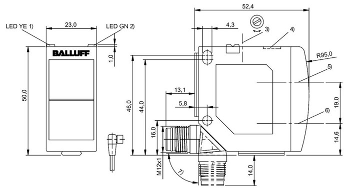 光敏傳感器 BOS 23K-NU-LH10-S4